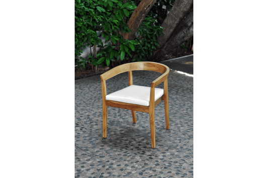 Bali Teak Dining Armchair SKU: PJO-3601-NAT-AC - Venini Furniture 