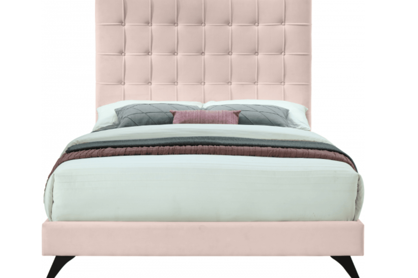 Elly Velvet Bed SKU: Elly - Venini Furniture 