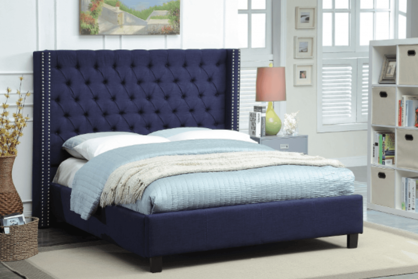Ashton Linen Bed SKU: Ashton - Venini Furniture 