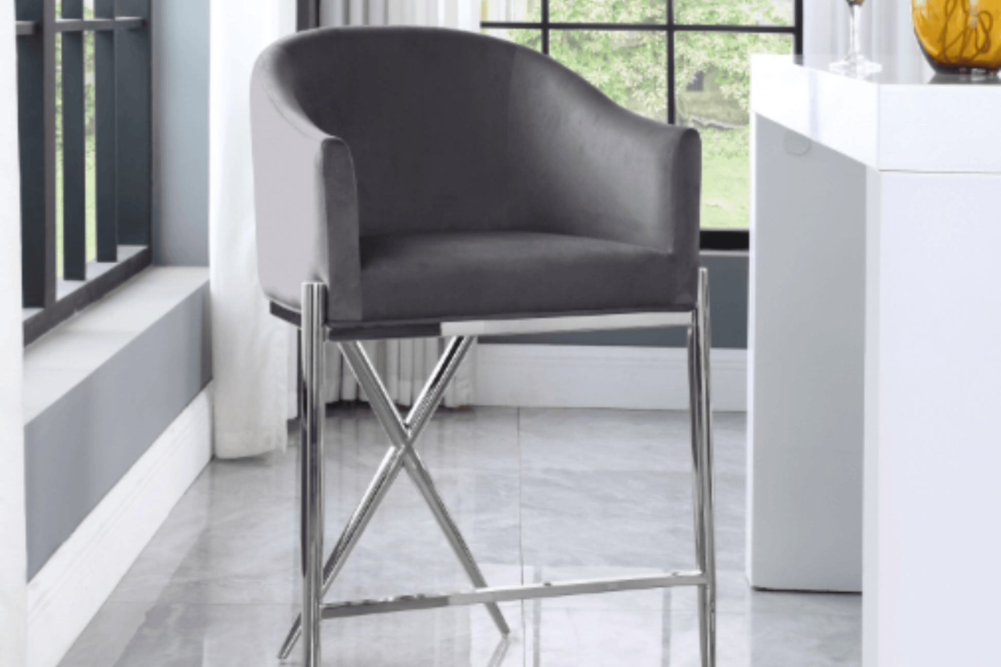 Xavier Counter Stool SKU: 866-C - Venini Furniture 