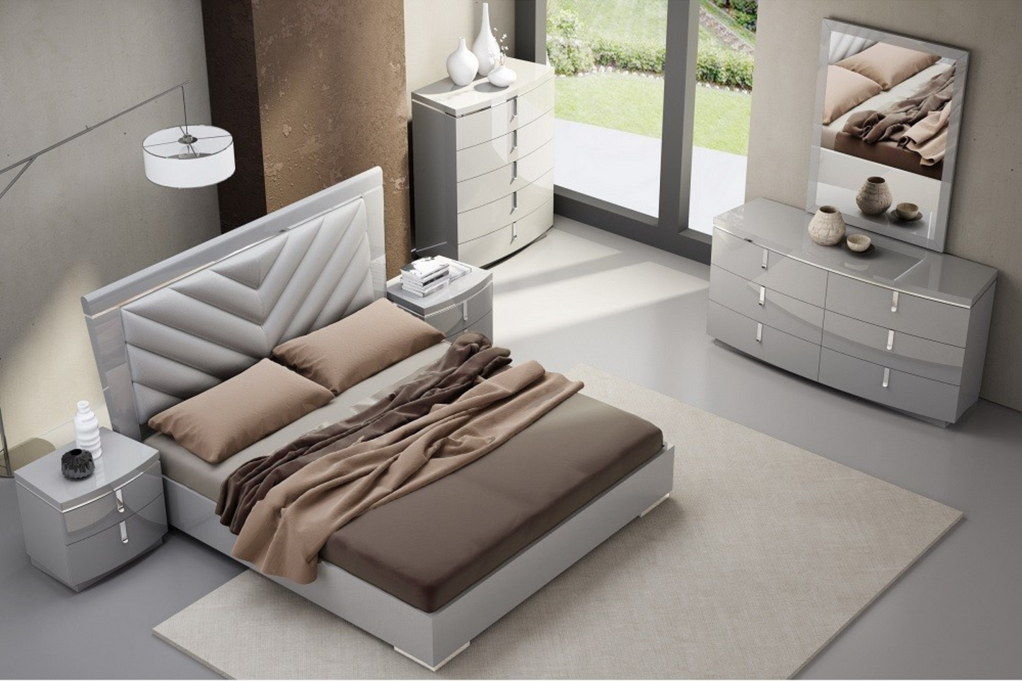 The New York Modern Bedroom Bed SKU: 18215