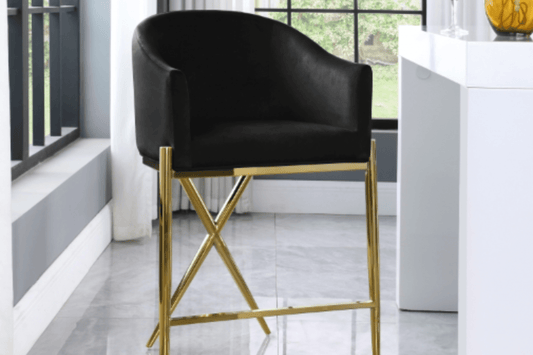 Xavier Counter Stool SKU: 867Black-C - Venini Furniture 