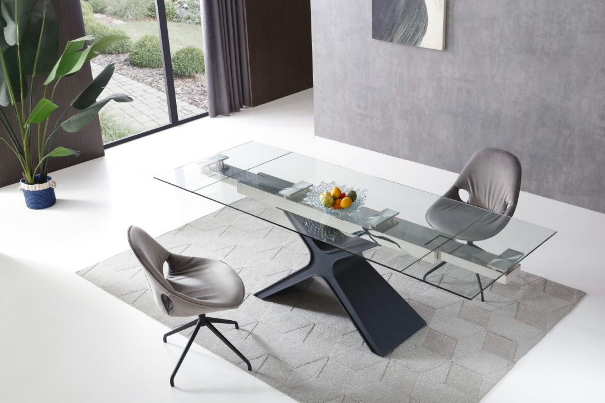West Dining Table Model DT1716-BLK - Venini Furniture 
