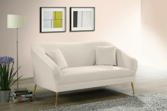 Hermosa Velvet Loveseat SKU: 658-L - Venini Furniture 