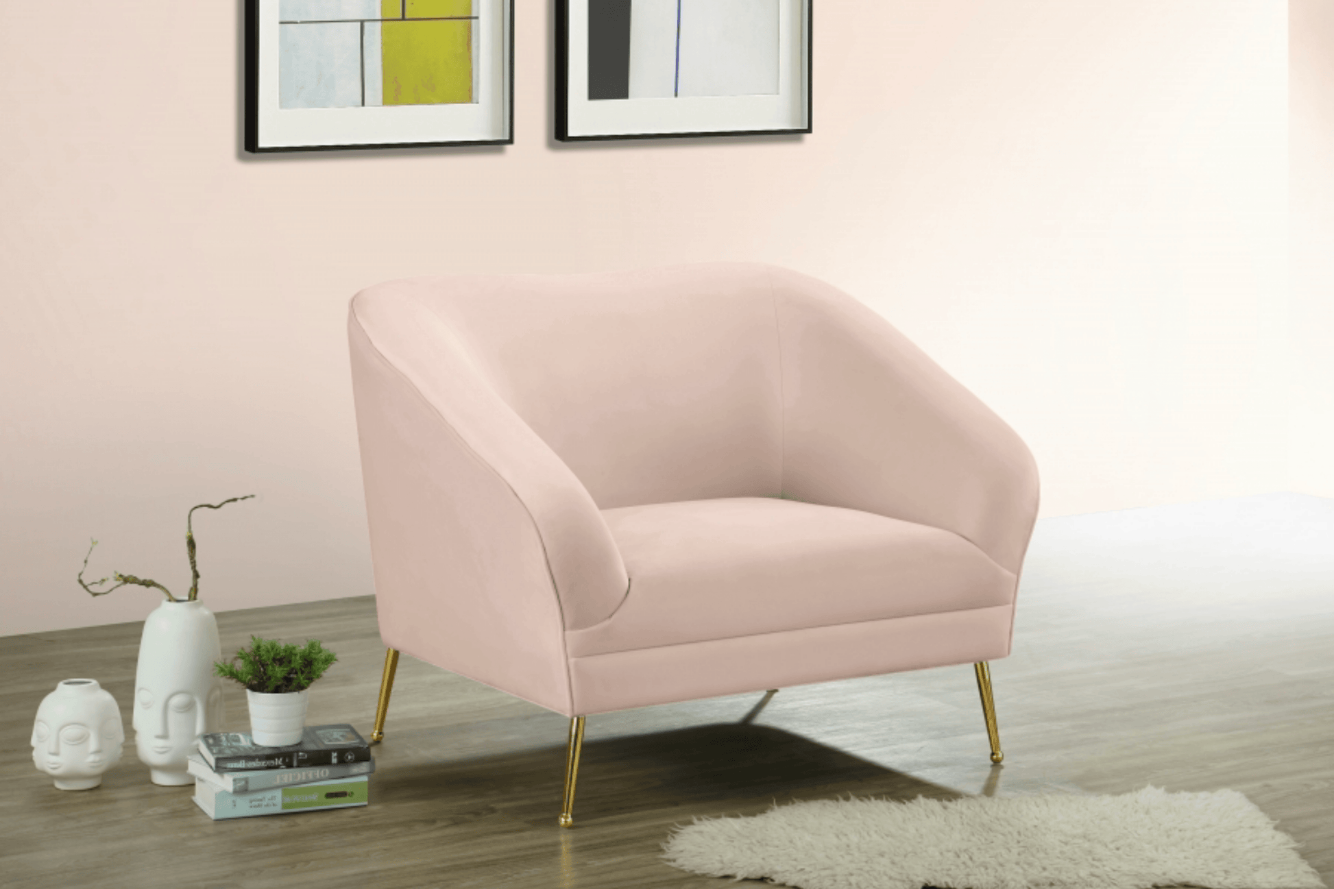 Hermosa Velvet Chair SKU: 658-C - Venini Furniture 