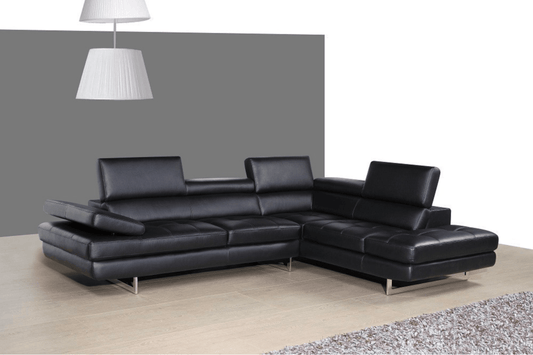 A761 Italian Leather Sectional - Venini Furniture 