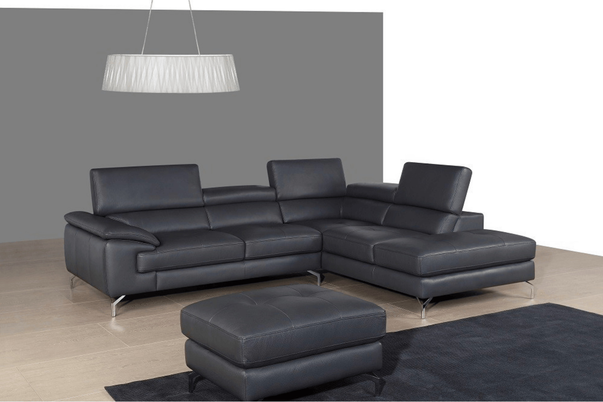 A973 Premium Leather Sectional - Venini Furniture 