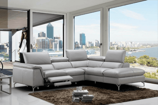 Viola Premium Leather Sectional - Venini Furniture 