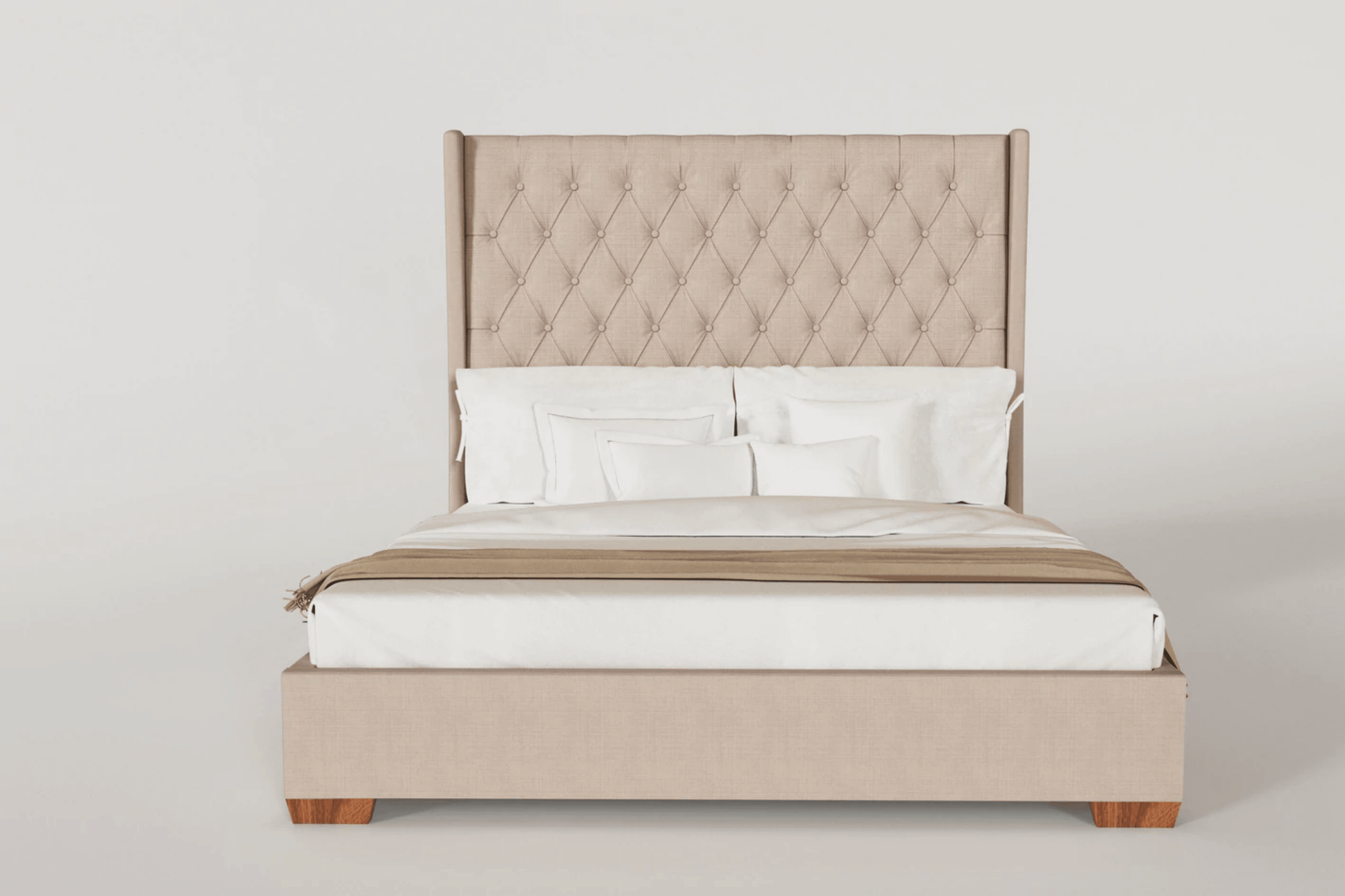 Sienna Beige Bed - Venini Furniture 