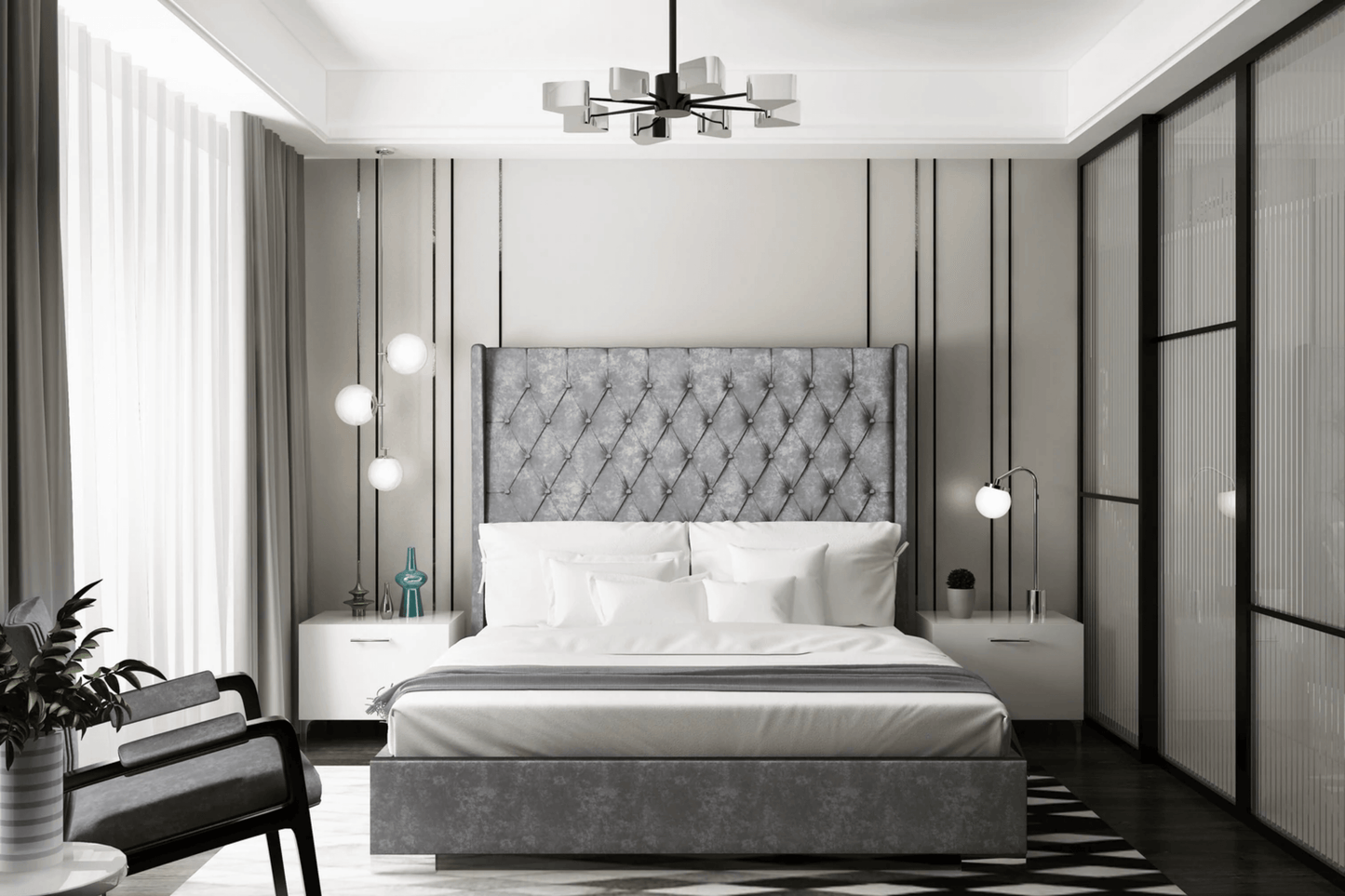 Ancona Bedroom Bed - Venini Furniture 