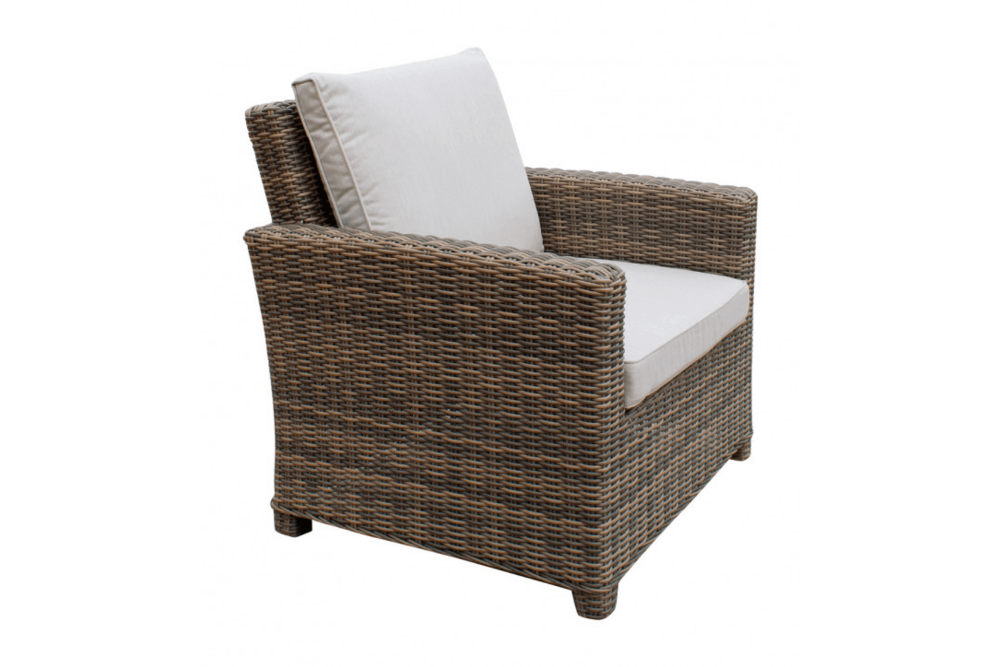 Spanish Wells Lounge Chair w/tan cushion - Venini Furniture 