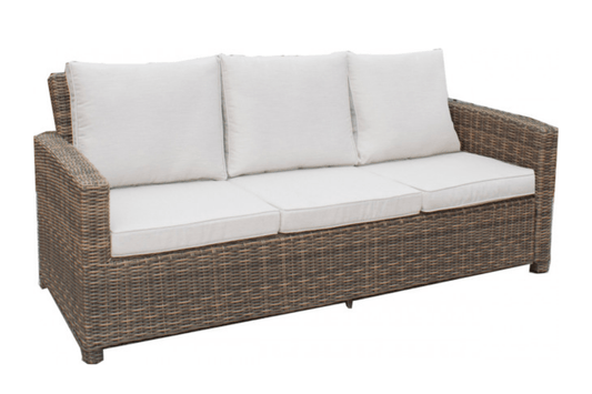 Spanish Wells Sofa w/tan cushion SKU: PRP-5001-DFT-S - Venini Furniture 