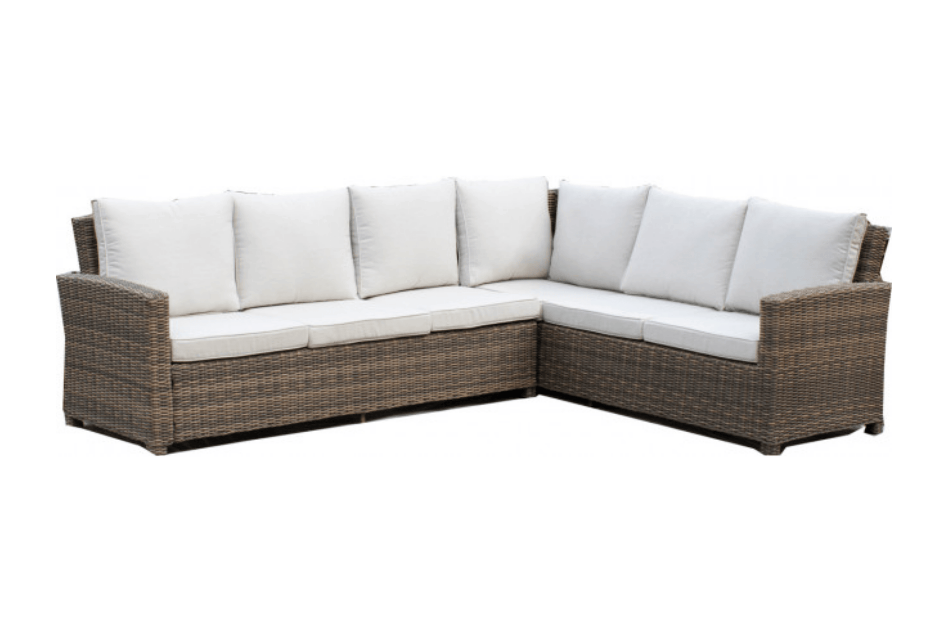 Spanish Wells Sectional Left & Right w/tan cushions SKU: PRP-5001-DFT-SEC - Venini Furniture 