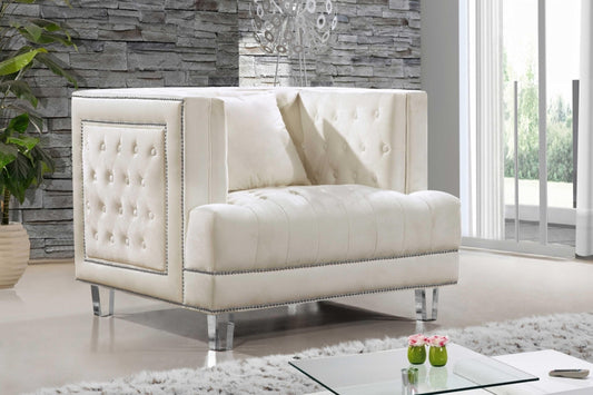 Lucas Velvet Chair SKU: 609-C - Venini Furniture 