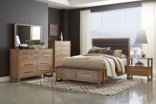 Wood Storage 5 pc Bedroom Set Model 222850Q-S5 - Venini Furniture 