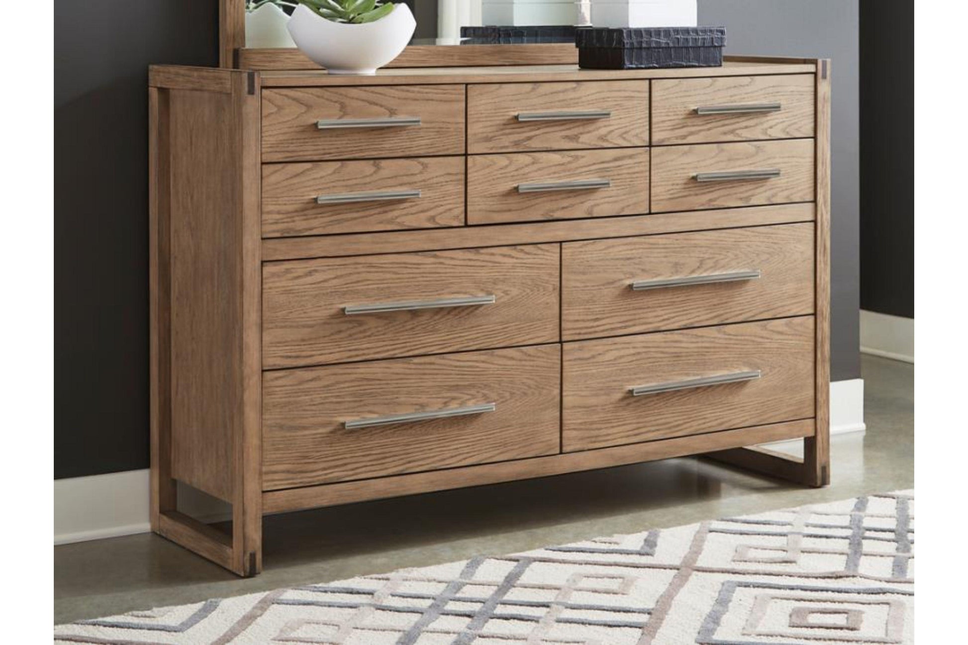 Grey Oak Dresser Model 222853 - Venini Furniture 