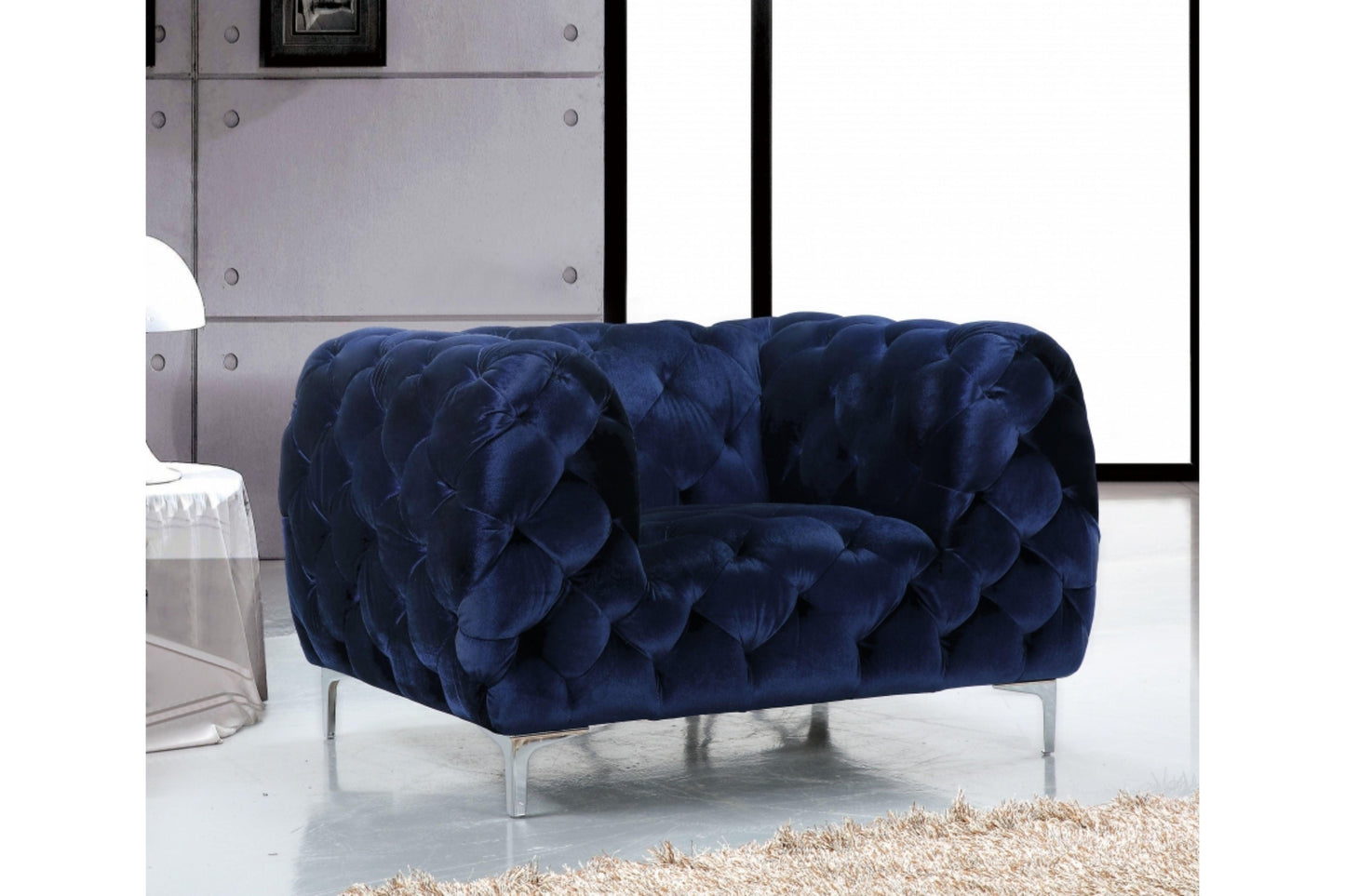 Mercer Velvet Chair SKU: 646-C - Venini Furniture 