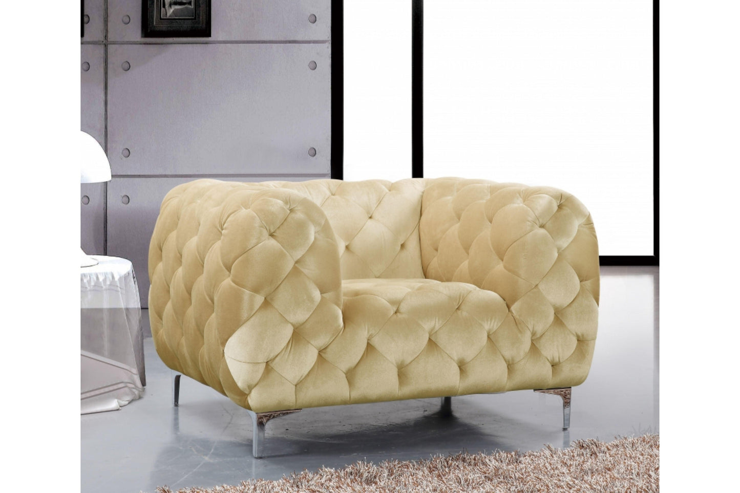 Mercer Velvet Chair SKU: 646-C - Venini Furniture 