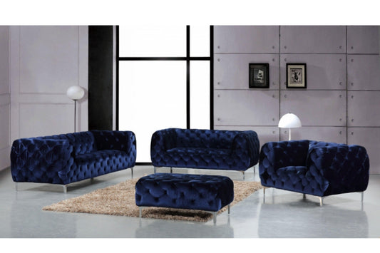 Mercer Velvet 3 PC SKU: 646-Set - Venini Furniture 