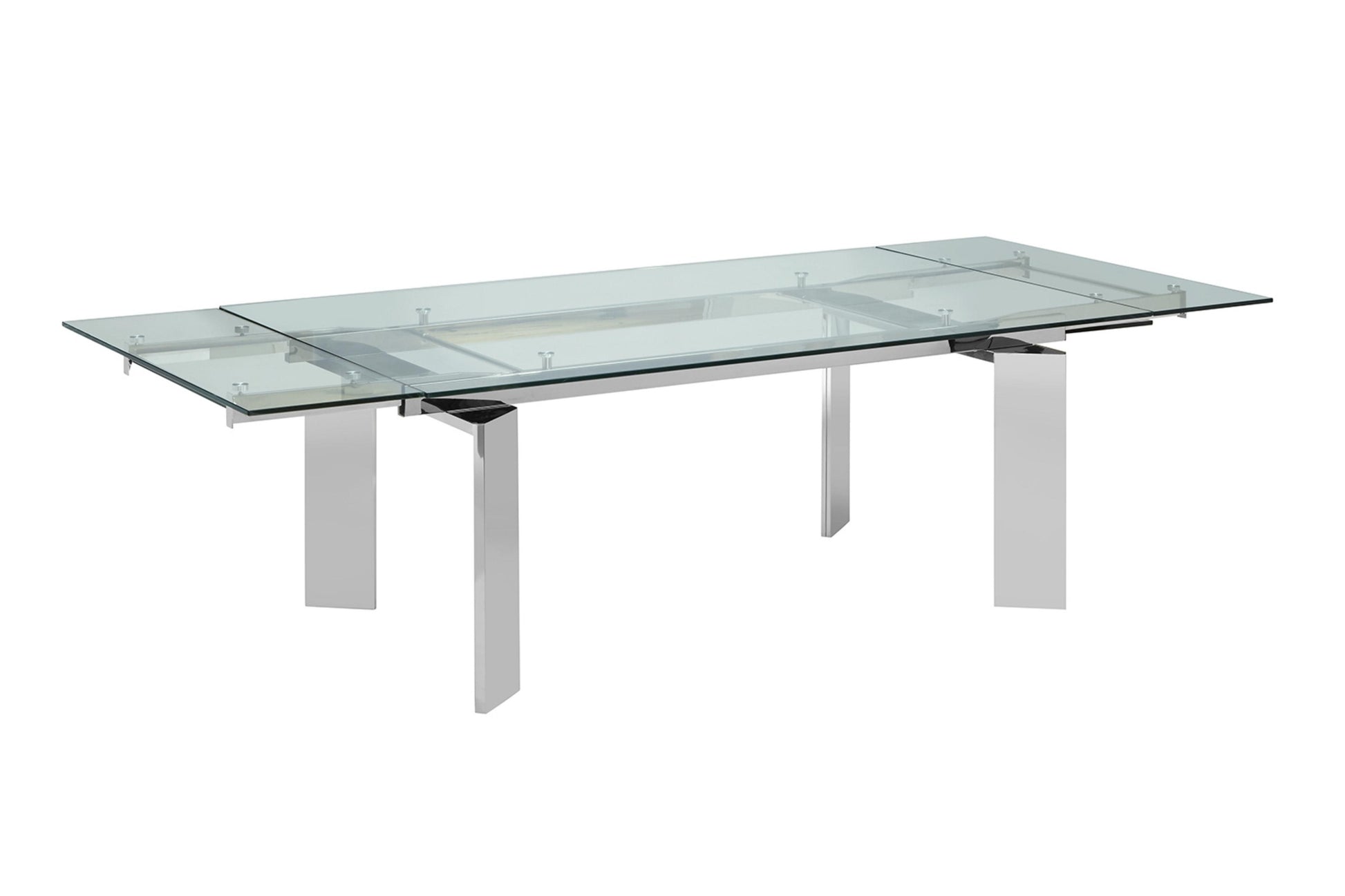  dining table in clear glass 