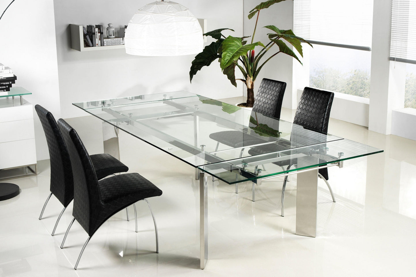 Euphoria Dining Table Clear Model CB-095 - Venini Furniture 