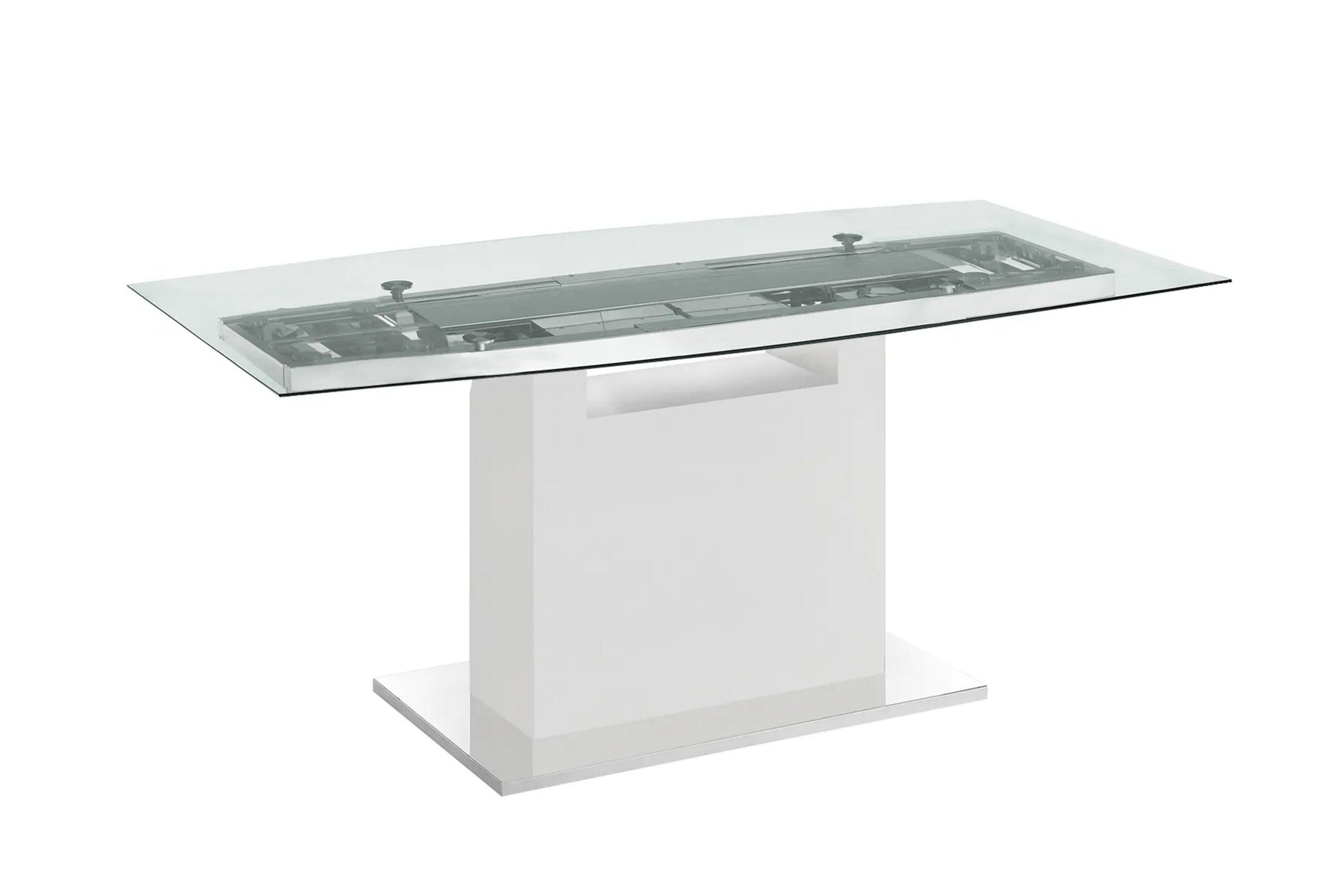 Olivia motorized dining table with white base - Venini Furniture 