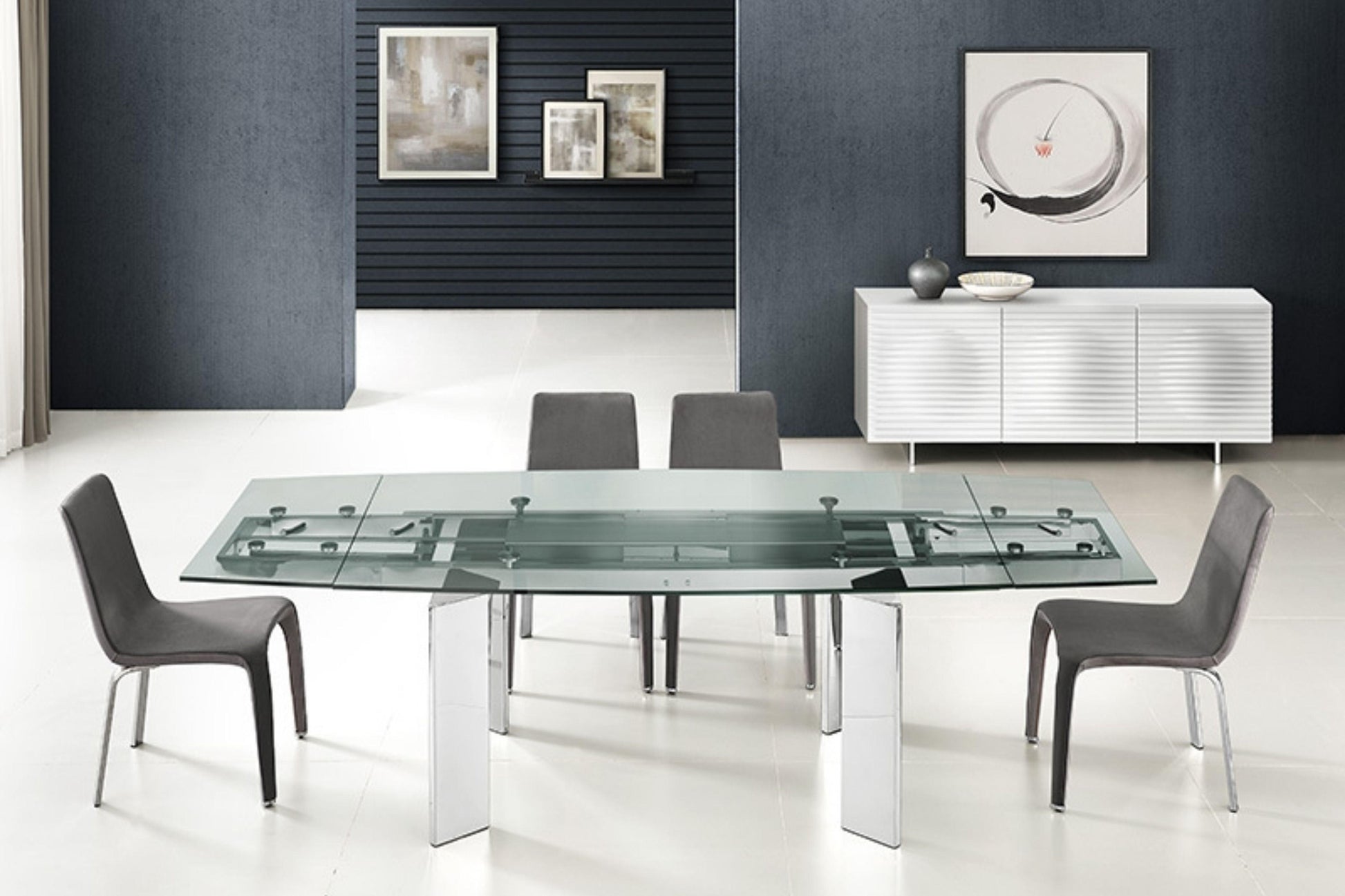 elegant lglass table