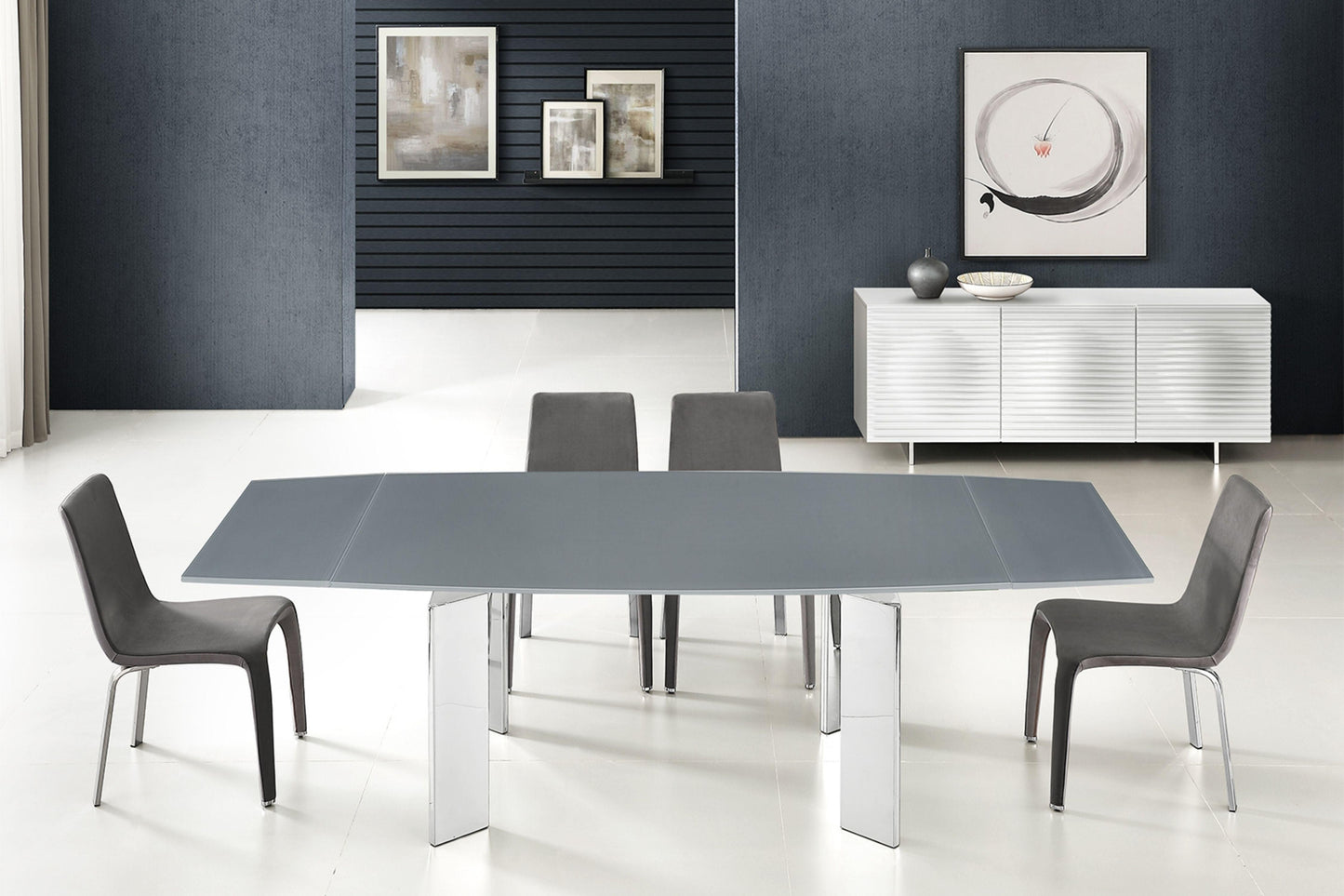 extendable grey table