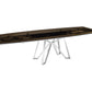 Dcota Dining Table With Brushed Stainless Steel - Venini Furniture 