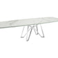 Dcota Dining Table With Brushed Stainless Steel - Venini Furniture 