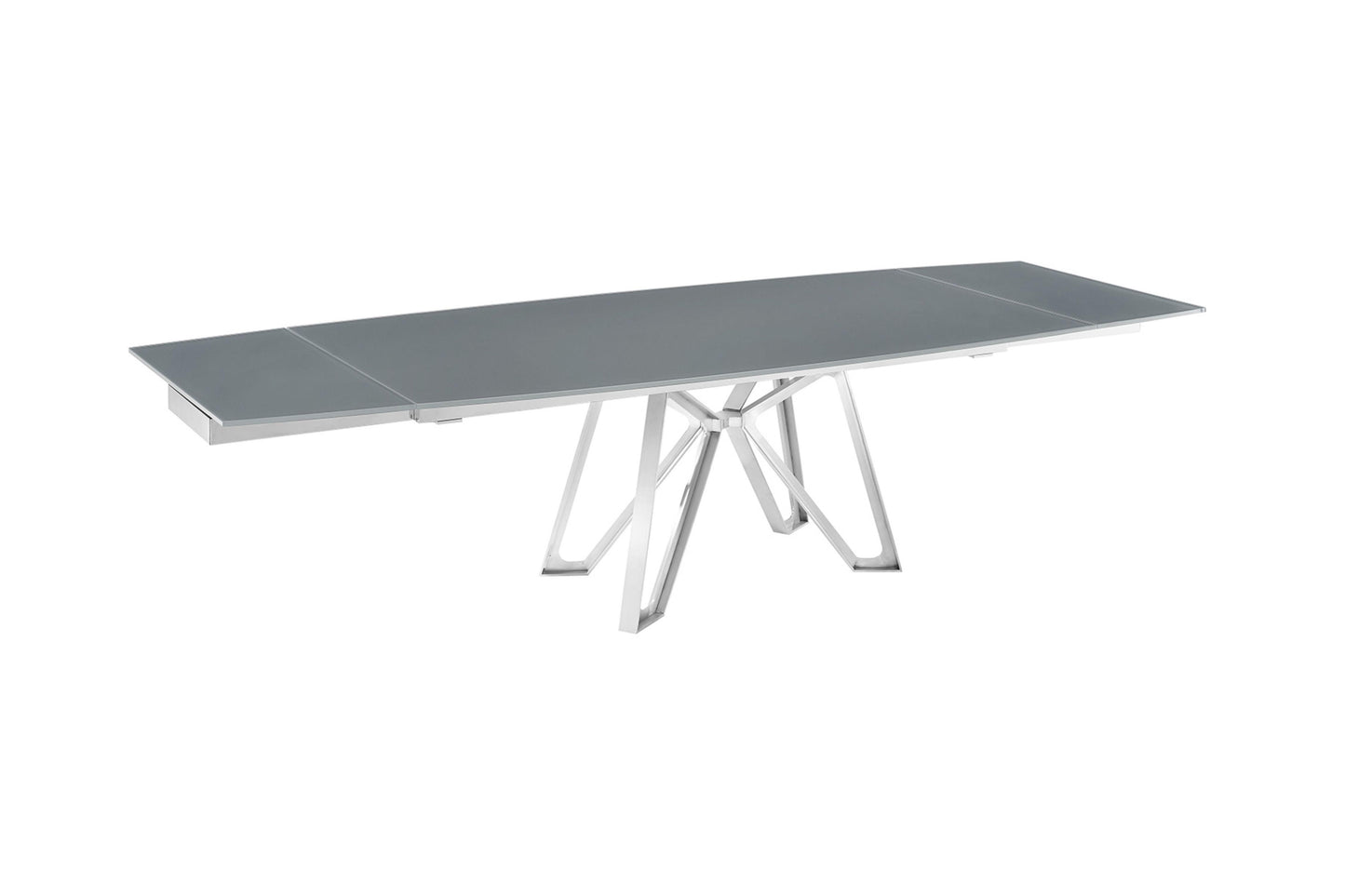 Dcota Dining Table With Brushed Stainless Steel - Venini Furniture 