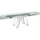 Dcota Dining Table With Brushed Stainless Steel - Venini Furniture 