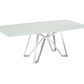 Dcota Dining Table With Brushed Stainless Steel - Venini Furniture 