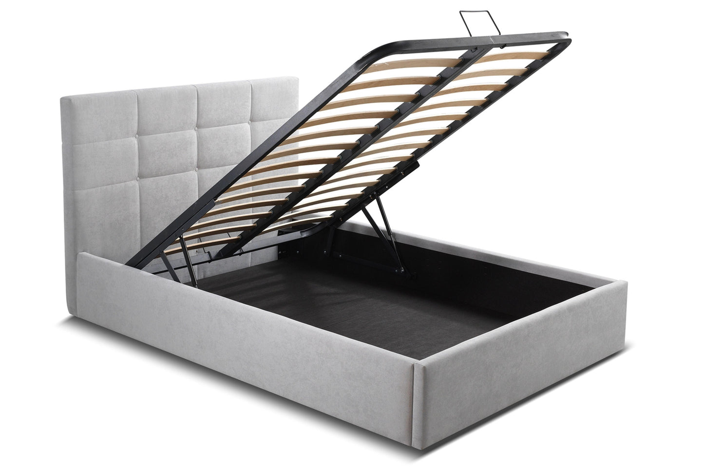 Mario Full, XL Twin Bed Gray Fabric Model CB-A10 - Venini Furniture 
