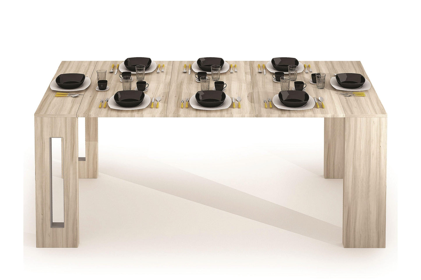 Erika Expandable Console Table Model TC-540B-BM - Venini Furniture 