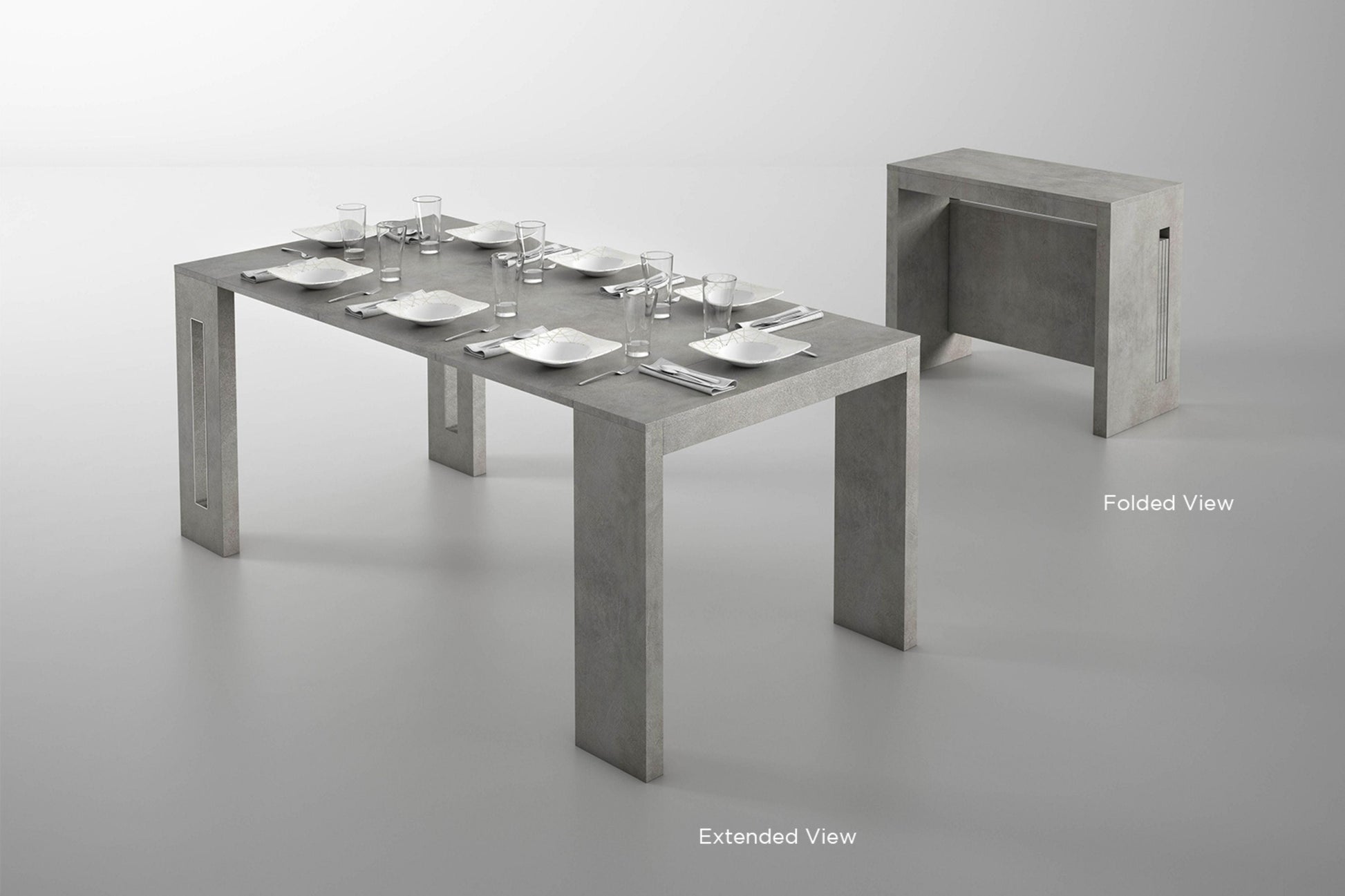 Elasto Expandable Console Table Model TC-542B - Venini Furniture 