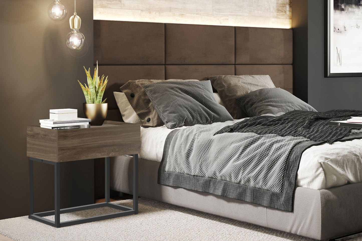 Noa Nightstand Model KD-B160 - Venini Furniture 