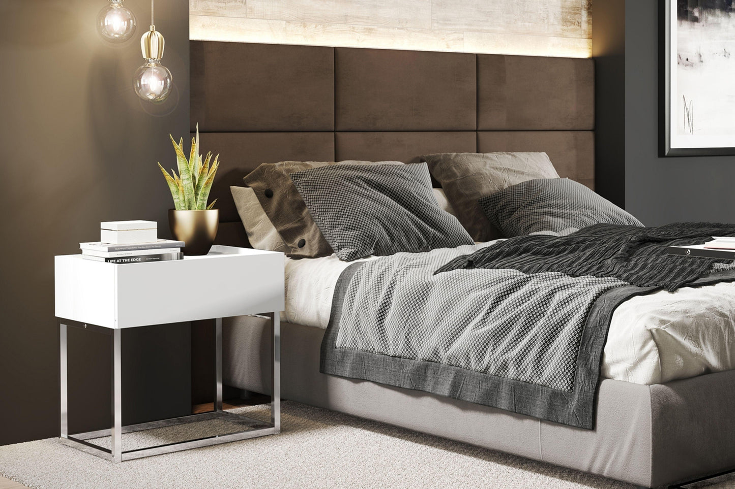Noa Nightstand Model KD-B160 - Venini Furniture 