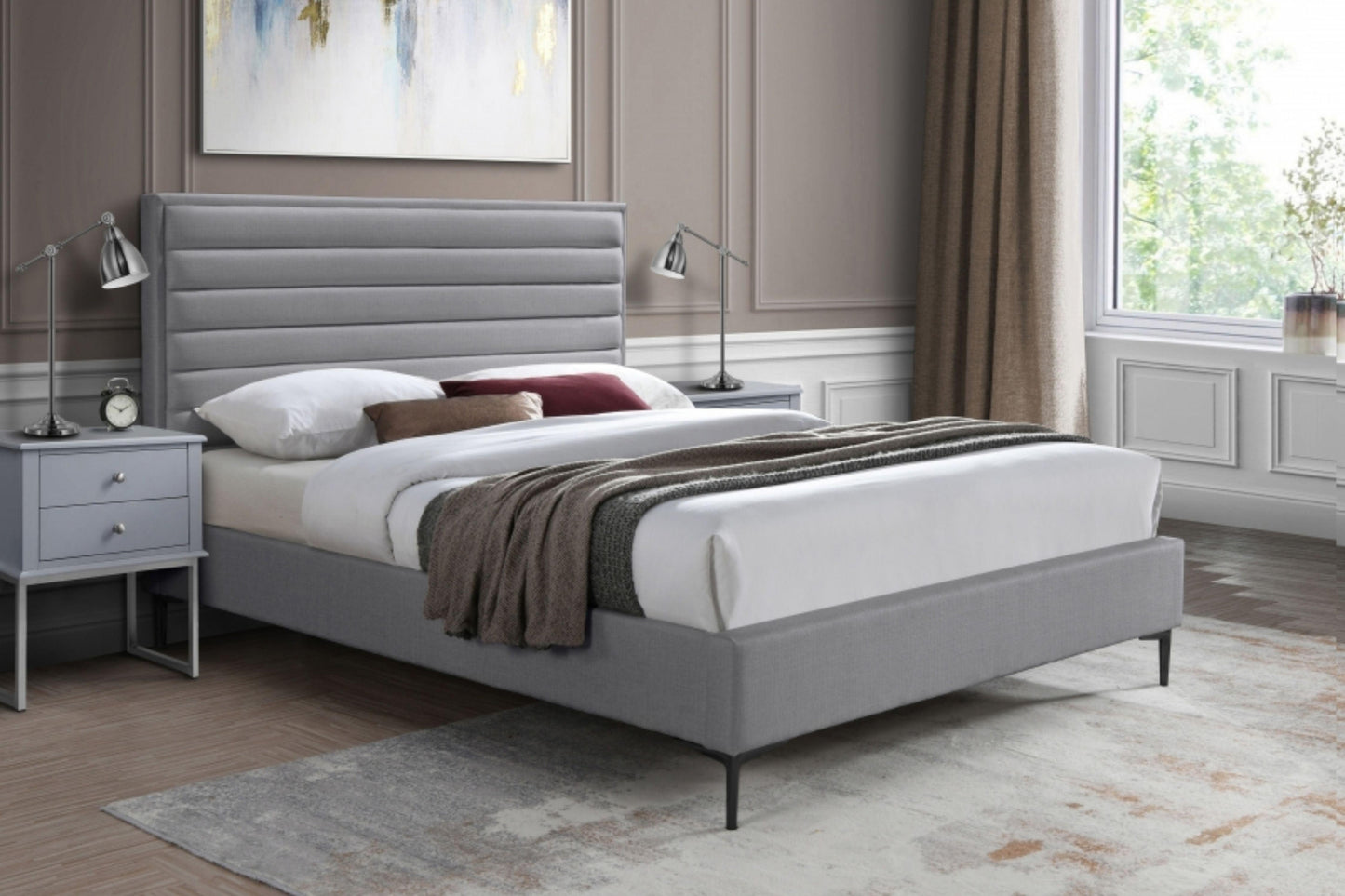 hunter bed made of linen polyester