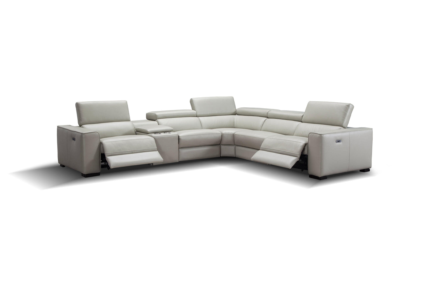 Picasso 6Pc Motion Sectional In Dark Grey - Venini Furniture 