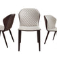 Olivia Dining Chair Beige Dark Brown Model TC-DC04 - Venini Furniture 