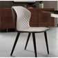 Olivia Dining Chair Beige Dark Brown Model TC-DC04 - Venini Furniture 