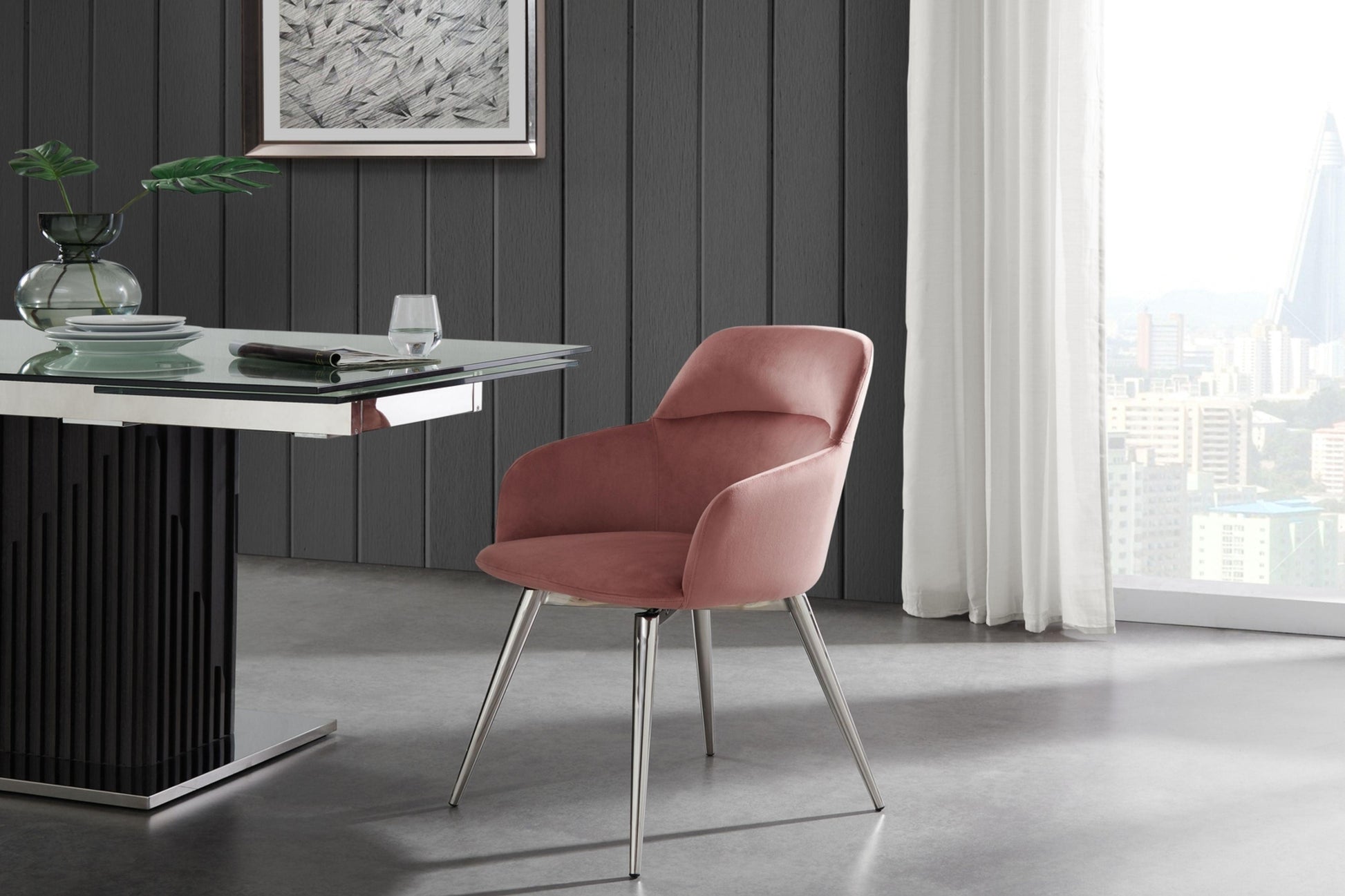 Pirouette Dining Chair Model CB-952W - Venini Furniture 