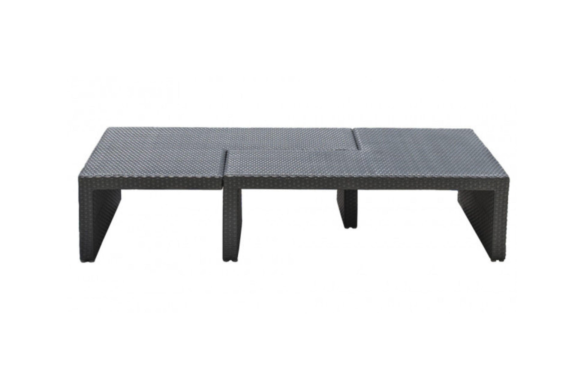 Onyx Puzzled Coffee Table (1 Side) SKU: PJO-1901-BLK-CT - Venini Furniture 