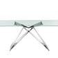 dining table in clear glass
