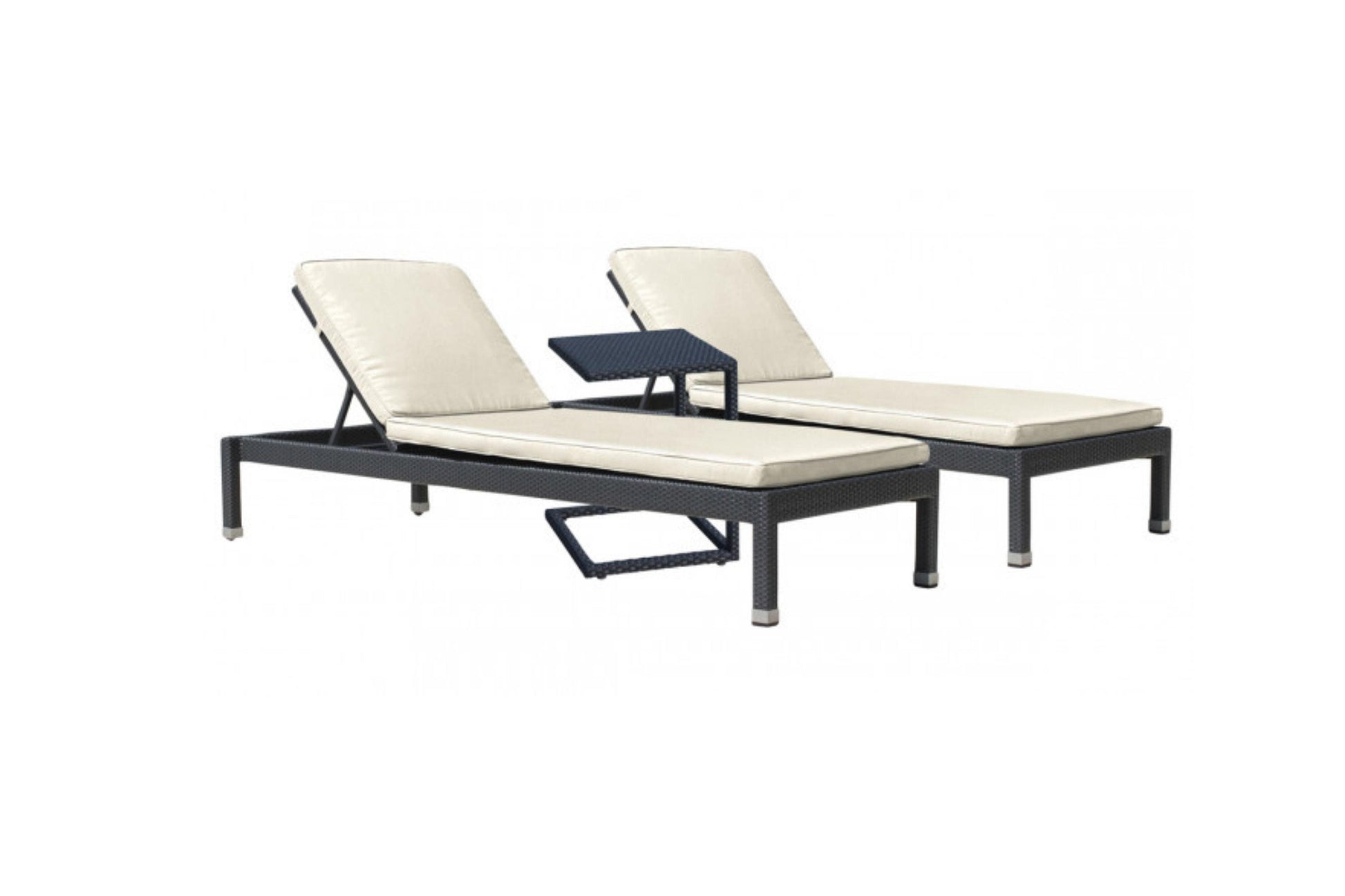 Onyx 3 PC Chaise Set SKU: PJO-1901-BLK-3CL - Venini Furniture 