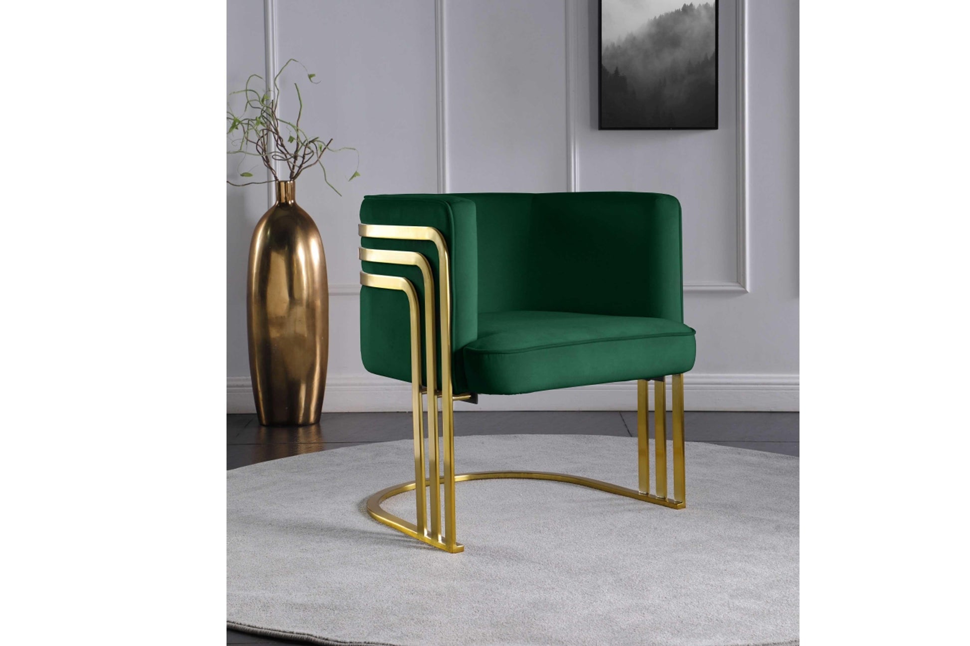Rays Velvet Accent Chair SKU: 533 - Venini Furniture 