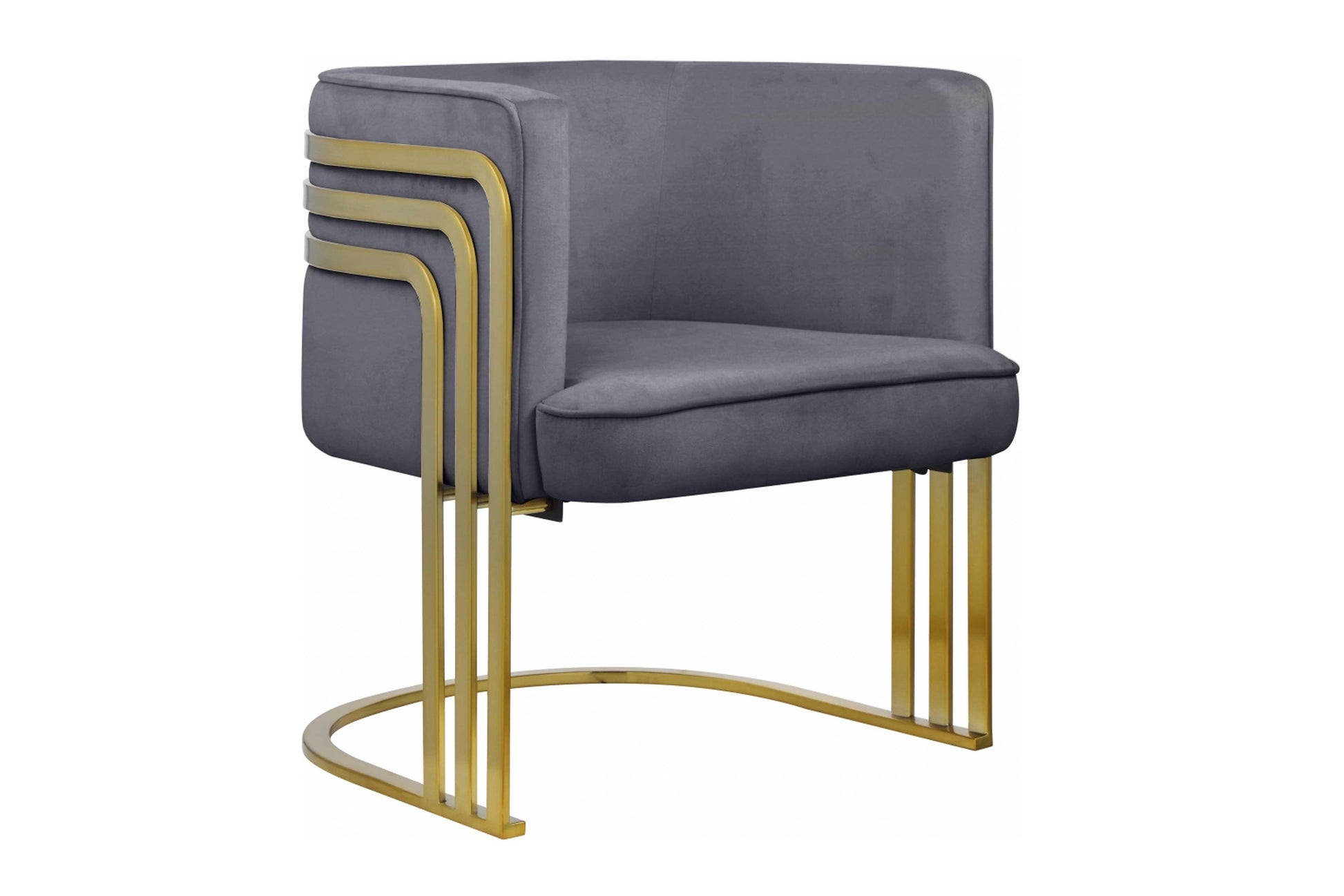 Rays Velvet Accent Chair SKU: 533 - Venini Furniture 