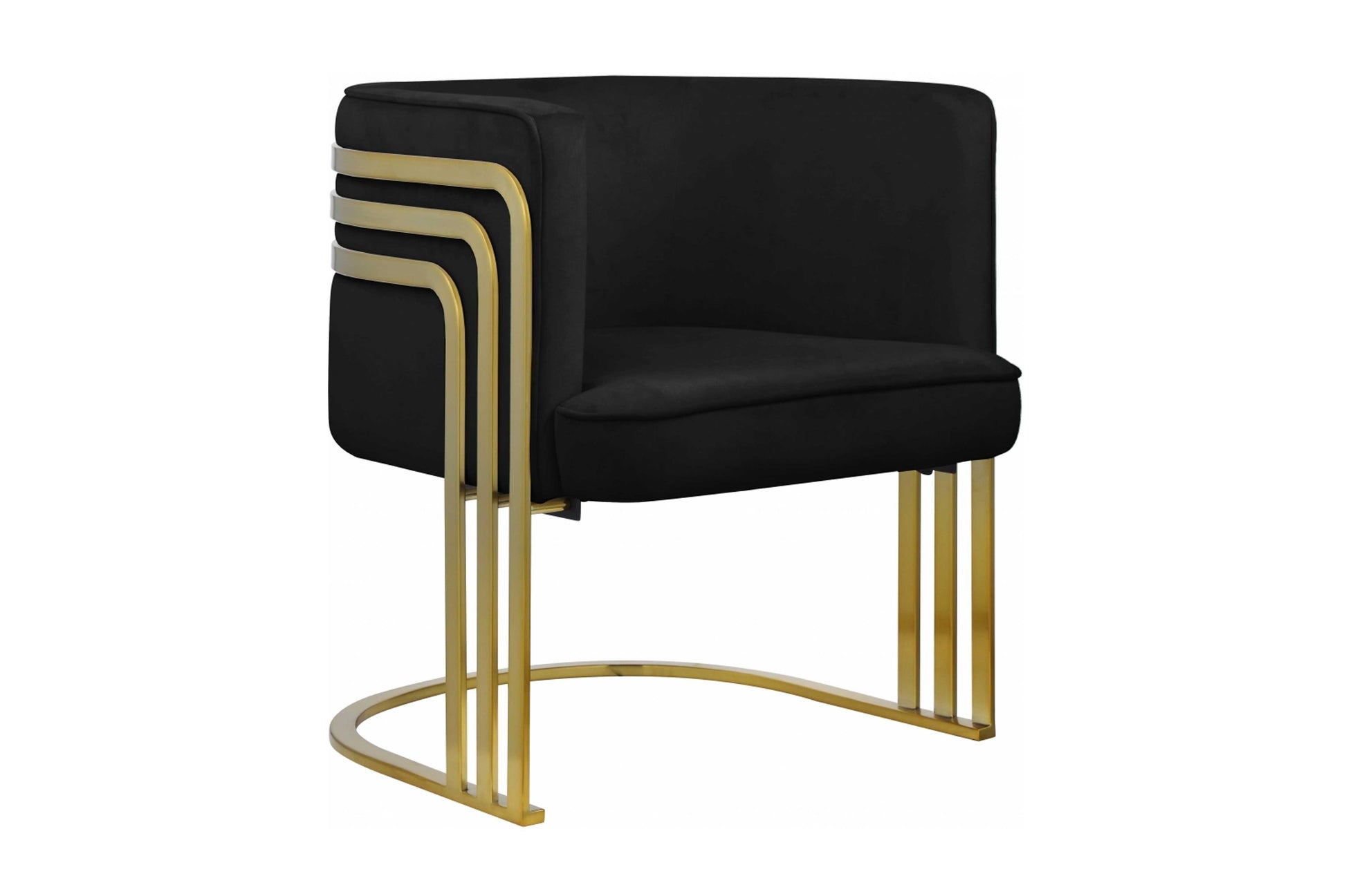 Rays Velvet Accent Chair SKU: 533 - Venini Furniture 