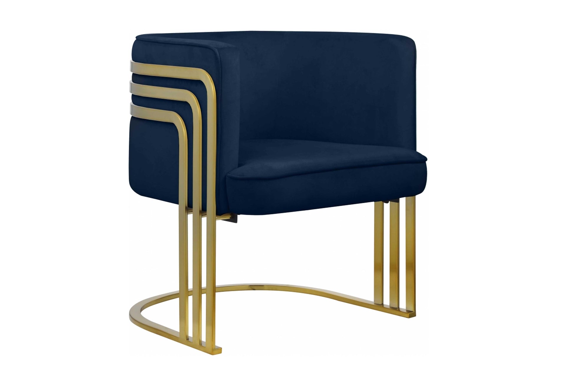 Rays Velvet Accent Chair SKU: 533 - Venini Furniture 